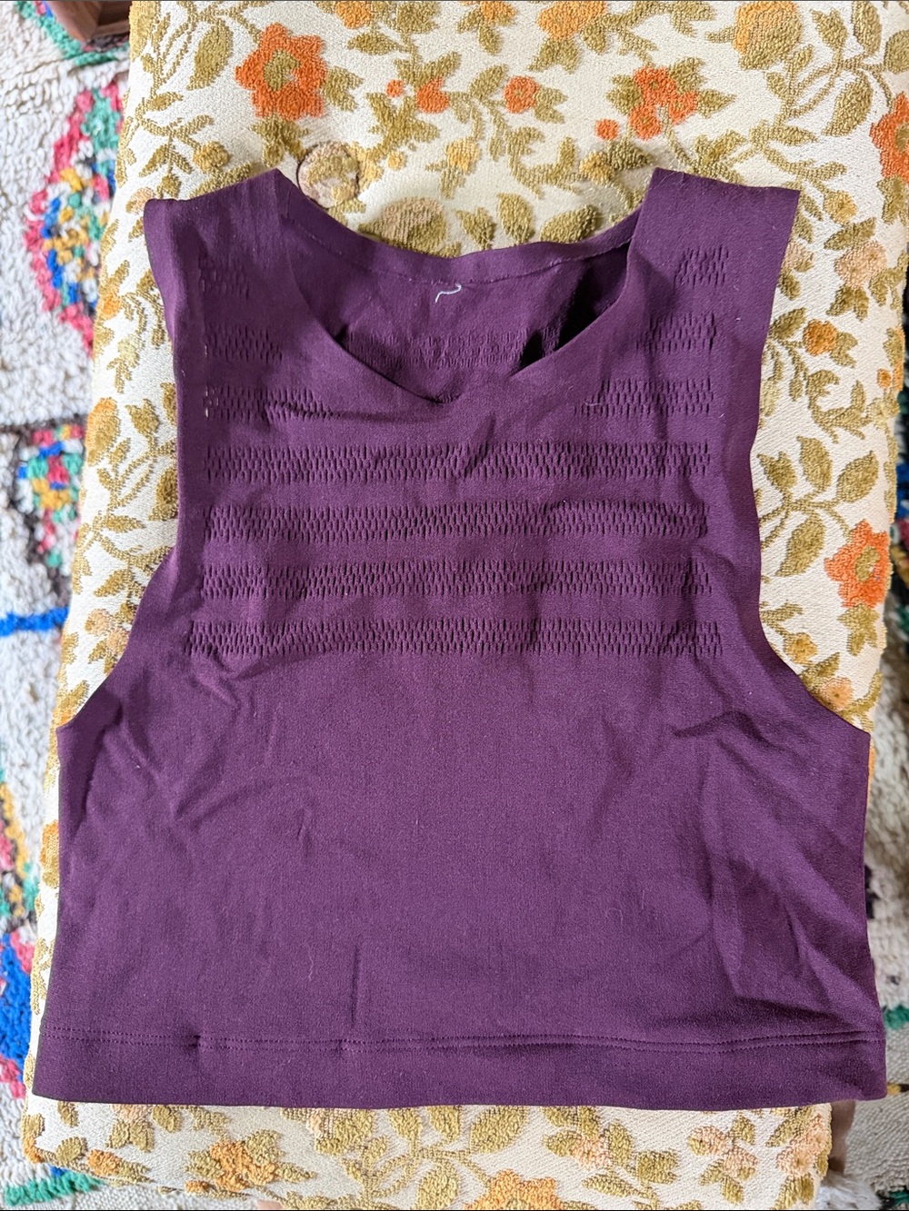 lululemon athletica Plum Sleeveless crop mesh